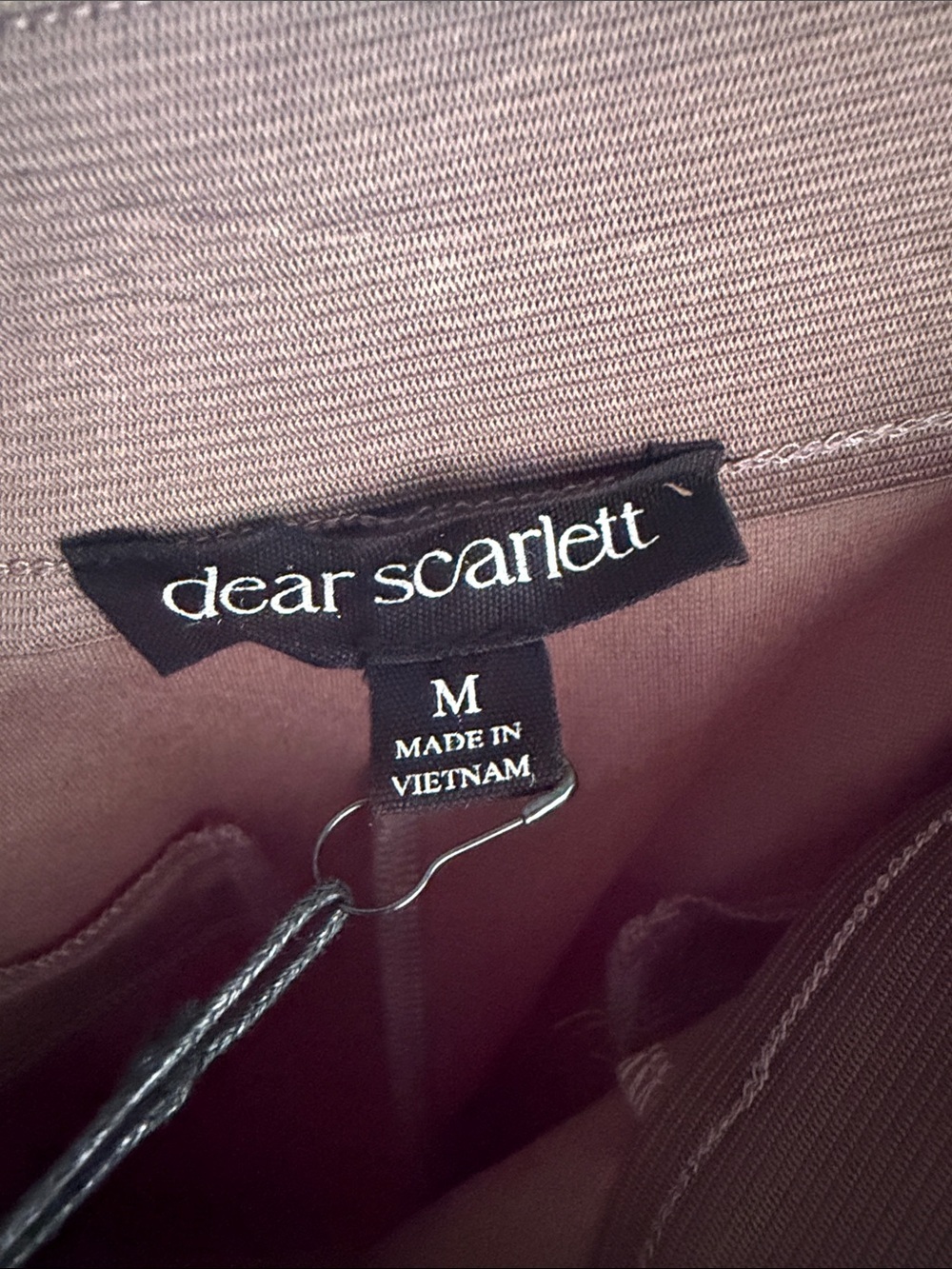 Dear Scarlett Taupe Straight-Leg High-Rise Pants NWT - Picture 5 of 6